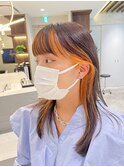 インナーカラー☆オレンジ