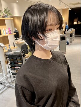 トリート 浦安店(TREAT) 顔まわりがお洒落なマッシュウルフ