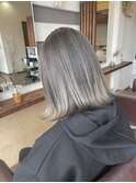 低めバレイヤージュ