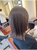 ぱつっとロブ×ラベンダーグレージュ