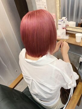 ルフレ 新宿本店1st(Reflet) ブリーチ/ケアブリーチ/ピンクカラー