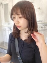 カムジーヘッドカミノウラ(COMEGHEAD KAMINOURA)&nbsp;顔まわりlayer cut × ほんのり pink