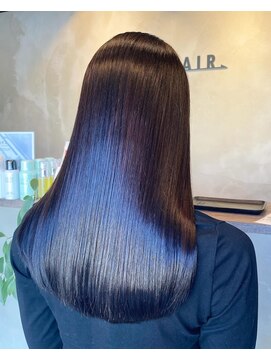 イーラヘアー(ERA HAIR) 赤み消しカラーチャコールグレー髪質改善大人綺麗美髪ストレート