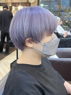 キャラ 池袋本店(CHARA) ハイトーンラベンダーアッシュ◎韓国マッシュショート【池袋】