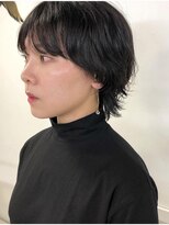 タヴィ(Tavi)&nbsp;黒髪ヘアのマッシュショートウルフ/ショートヘア/ショートパーマ