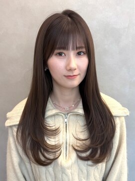 ロイ(Roi) ◎こっくりブラウンマロンベージュワンカールレイヤー