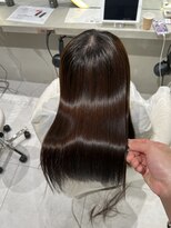 ロンドメリア 天神大名店(Lond Melia) イメチェンヘアスタイル美髪のススメワイドバングブルーブラック