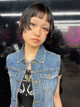 キジ(KIJI) ミニボブ/フェイスレイヤー/レイヤーボブ/オン眉/ワイドバング