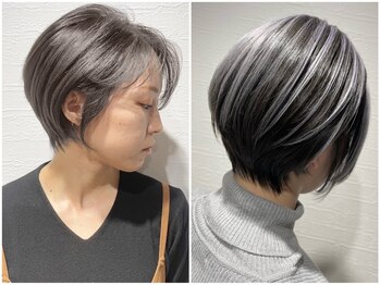 マーシュアトレ(marshu atre)の写真/【十三駅徒歩1分】cut¥3000～◆顔回りの小顔魅せ◎骨格/髪質/クセに合わせて再現性高く扱いやすいヘアに♪