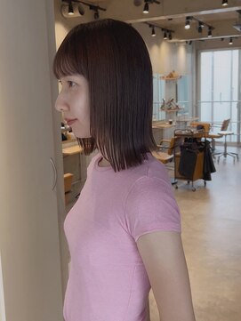 ダヴィン 中目黒(DaVin) DaVin中目黒　フェイスレイヤー　切りっぱなし　マロンベージュ