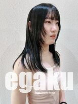 エガク(egaku)&nbsp;暗髪　セミロング