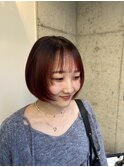 ブリーチあり　深みレッド