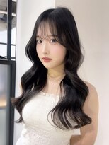 アルバム 池袋(ALBUM)&nbsp;グレージュロング韓国ヘア顔周りレイヤー_F51140