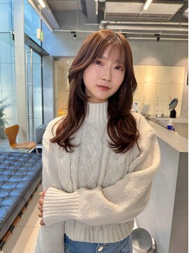 サンバレー(SUNVALLEY) シースルーバング柔らかベージュ2段階レイヤーカット