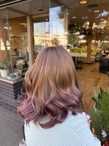 モアムー(Moremuu)&nbsp;[かの]ピンク×ベージュ