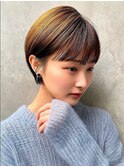 骨格補正小顔マッシュショート