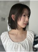 シースルーミニボブ
