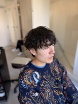 ソイクフ(SOY KUFU) メンズ無造作シャドウパーママッシュスタイル