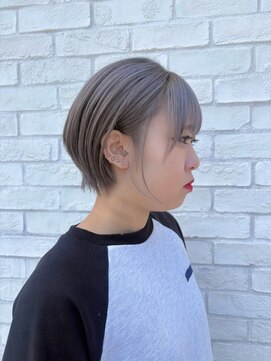 プリーク(preak) 横顔まで盛れる★透けグレージュショート