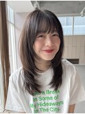 レイヤーカットレイヤーミディアムハッシュカットウルフレイヤー
