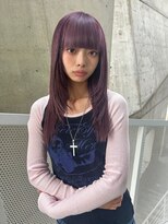 バイ ユア オウン フラワーズ コロン カバ 松本駅前(buy your own flowers : kava)&nbsp;20代30代ダブルカラーラベンダーピンクミディアムレイヤー