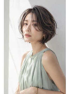 アッシュ 学芸大学店(Ash) ショートボブ/大人女性/グレージュ/髪質改善/白髪ぼかしハイライ