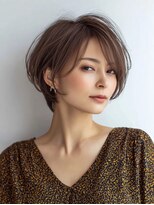 Heart's美人設計と白髪ぼかし専門店 青山表参道店 脱白髪染め/ショートヘア【ハーツ】&nbsp;白髪ぼかし脱白髪染め似合わせショートボブ40代50代60代