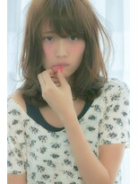 クラン(clan)&nbsp;clan<斜めバング無造作外個人風ふわミディ＞