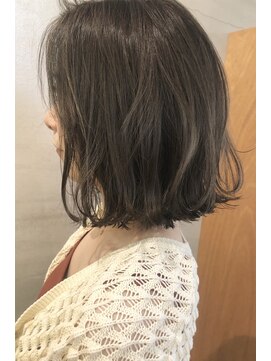 ニール 名古屋 伏見 丸の内(NEELU) 【Neelu】オリーブグレージュナチュラルボブ