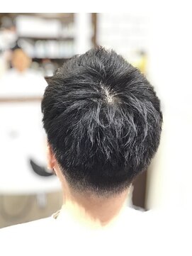 エヌドットバーバー ギンザ(N.BARBER GINZA) アップバンク×ツーブロック　/刈り上げ/束感/モヒカン/ビジネス