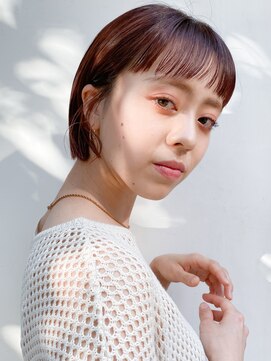 ピークアブー 銀座並木通り(PEEK-A-BOO) 【デザインカラー】ミニボブ×ラベンダーピンク