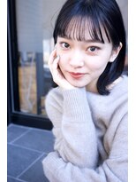ウィーブス セタガヤ(weaves -SETAGAYA-) シースルーバング×グレージュカラー［weaves-SETAGAYA-］
