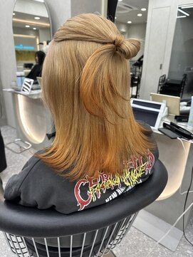 ロンド マーレ 天神大名店(Lond mare) イメチェン/チェリーブラウン/フェミニン/ダークアッシュ/束感