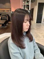 リーオオサカ(Lee Osaka)&nbsp;ピンクブラウン×レイヤーカット