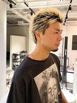 ルーム(Loom.) メンズスパイキーショートブロンド