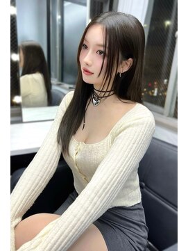 ランズ(LANDS) ストレート顔まわりカット 【韓国ヘア 大阪 梅田】