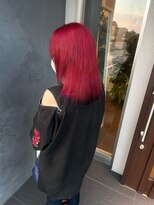 ビーティベーシック(B.t.Basic) チェリーレッド×毛先ブラック