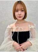 ミニウルフ/くすみブルー/イヤリングカラー/韓国ヘア[U24/笹塚]