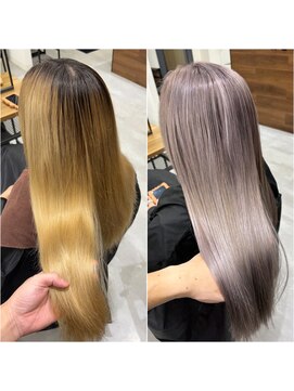 ネクスト 池袋(NEXT) シルバー/グレージュ/ダブルカラー/ハイトーン/池袋