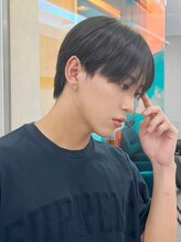 乾かしてオイルをつけるだけ！スタイリング簡単！【最旬シースルーマッシュ】[浦和/メンズパーマ]