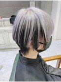 ツートンカラー　バイカラー　ホワイトカラー