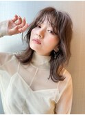 くびれミディ/オリーブベージュ/大人可愛い