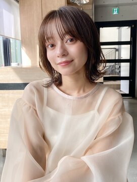 エトラ 渋谷店(etora) 小顔前髪 レイヤーカット デザインカラー フェイスフレーミング"