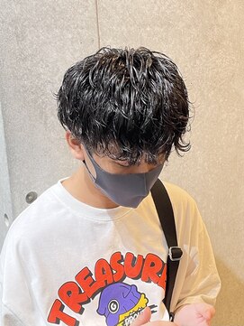 ブルニール 心斎橋(BLEUNIR) シャドウパーマ　無造作　韓国メンズ　シースルーマッシュ