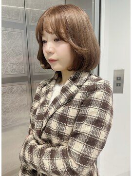 ノラ ウメダ(NORA UMEDA) 【chiaki】milktea brown/ワンホンボブ/ハイトーン/髪質改善