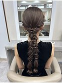 結婚式ヘアセット♪yu #お呼ばれヘア#ヘアセット#ヘアアレンジ