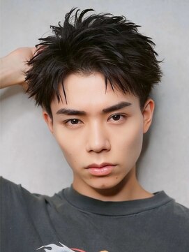 MEN'S HAIR BLEACHi 四日市店【メンズ ヘア ブリーチ】 《BLEACHi》スパイキーフェザーショート【numberA.×BLEACHi】