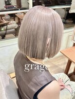 ヌフ(neuf)&nbsp;透け感グレージュミニボブ【池袋/イメチェン/髪質改善】