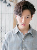 モッズヘア メン 新所沢店(mod's hair men)&nbsp;七三分け前髪パーマダークブラウン韓国スーツマッシュe新所沢