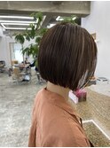首がキレイに見えるボブ
